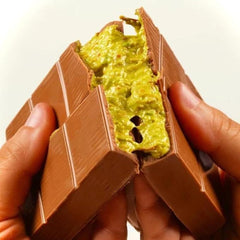 Dubai Kanafa Pistachio Chocolate Bar – Belgian Milk Chocolate Delight (190g)