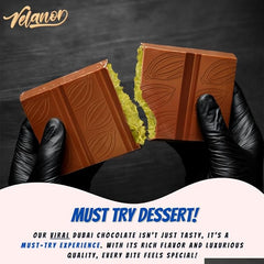 Dubai Kanafa Pistachio Chocolate Bar – Belgian Milk Chocolate Delight (190g)