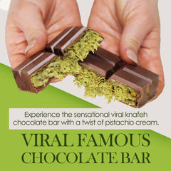 Dubai Pistachio Chocolate Bar – Milk Chocolate with Kataifi Crunch (200g)