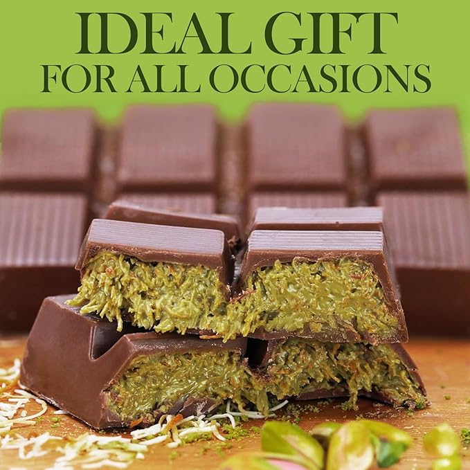 Dubai Pistachio Chocolate Bar – Milk Chocolate with Kataifi Crunch (200g)