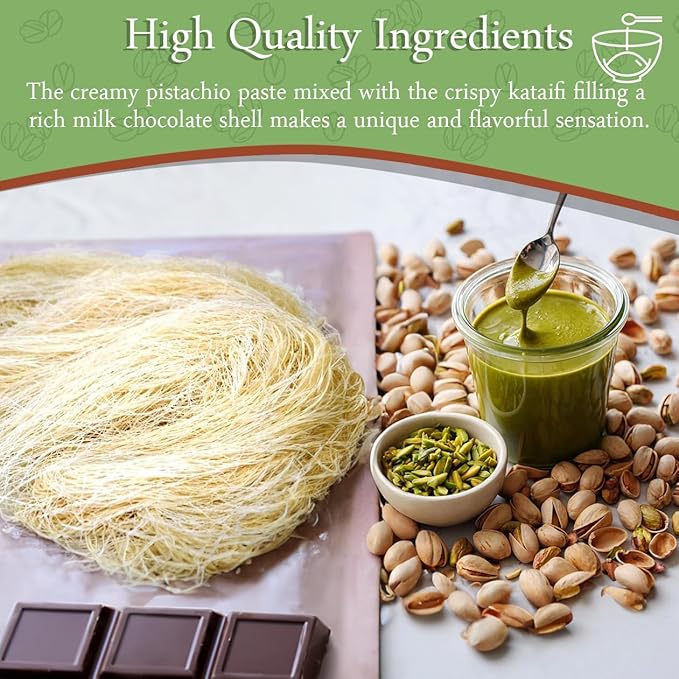 Pistachio Kunafa Chocolate Bar – Viral Dubai Dessert