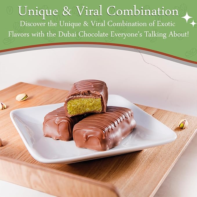 Pistachio Kunafa Chocolate Bar – Viral Dubai Dessert
