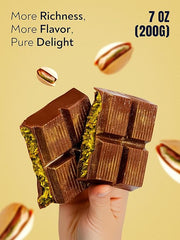 Gourmet Kunafa Pistachio Chocolate Bar – Milk Chocolate Dubai Delight
